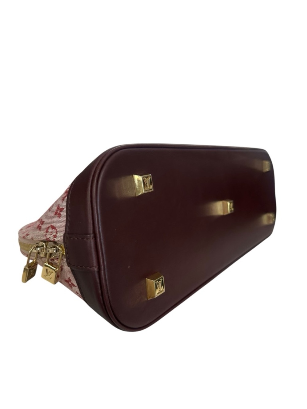 Louis Vuitton Pink and Burgundy Monogram Top-Handle Satchel - Picture 6 of 11